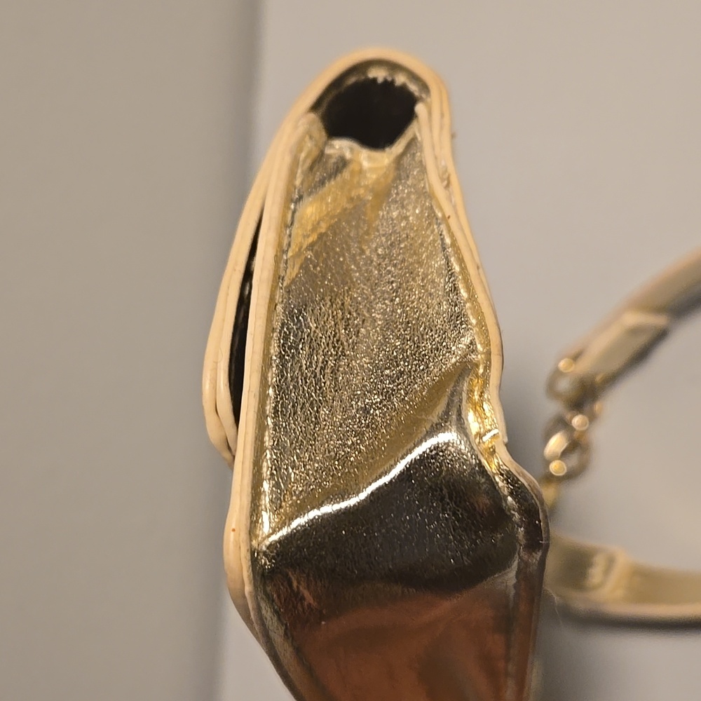 Versace Metallic Gold Mini Coin Wristlet - Picture 7 of 8